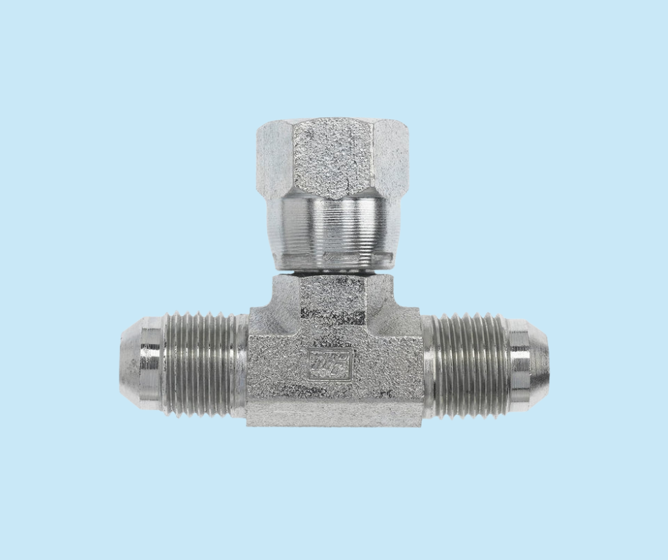 JIC union 6600-03-03-03 Female swivel branch Tee