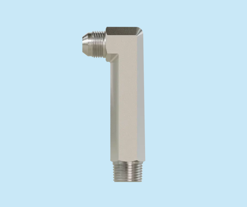 JIC x Pipe 2501-LL-04-04 Male JIC x Male NPT 90° Extra Long