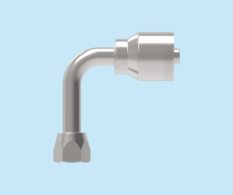 Danfoss crimp fitting 4SA12FJC12 90° long drop