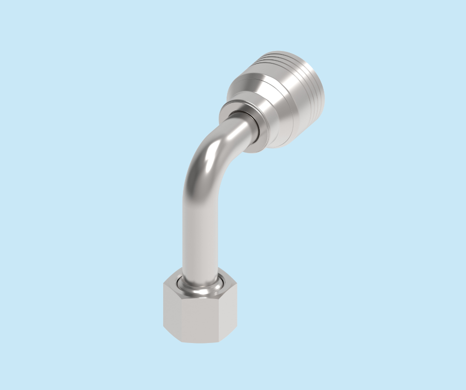 Danfoss crimp fitting 4SA10FRC10 90° long drop