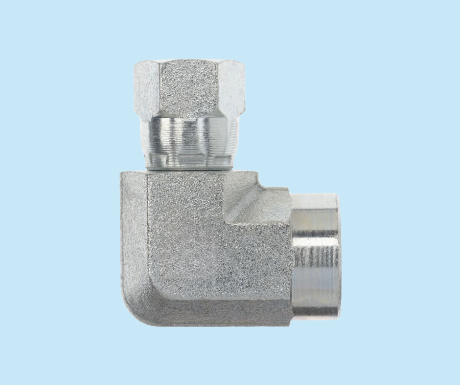 Female JIC Swivel x Female Pipe 6503-04-06 Female JIC Swivel x Female Pipe 90°