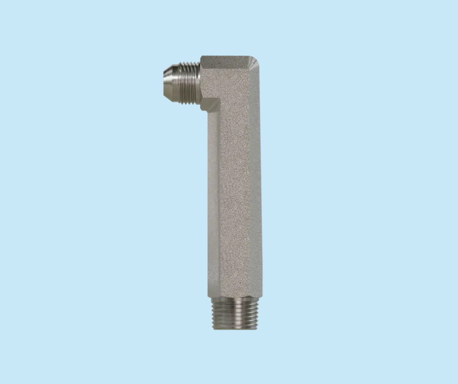 JIC x Pipe 2501-LLL-04-04 Male JIC x Male NPT 90° Extra Extra Long