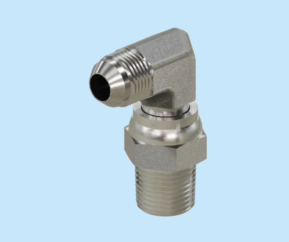 JIC x Pipe 5701-S-06-04 Male JIC x Male NPT 90° Swivel