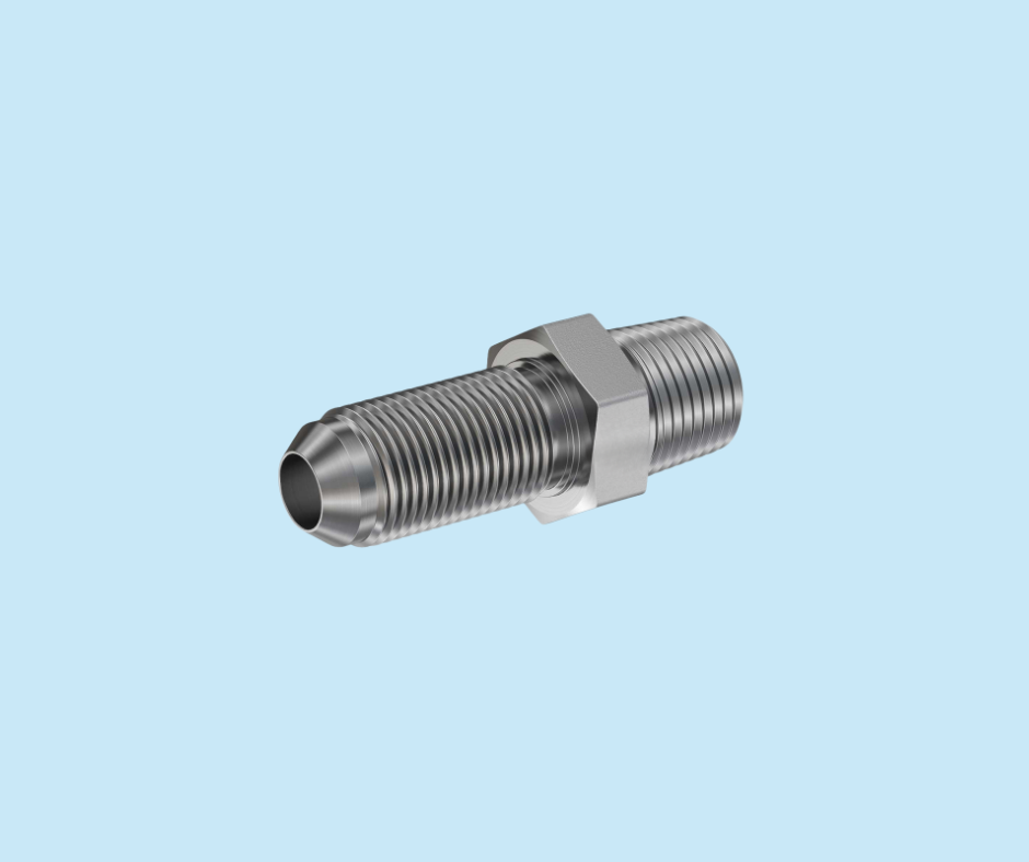 JIC x Pipe 2706-06-04 Male Pipe Bulkhead